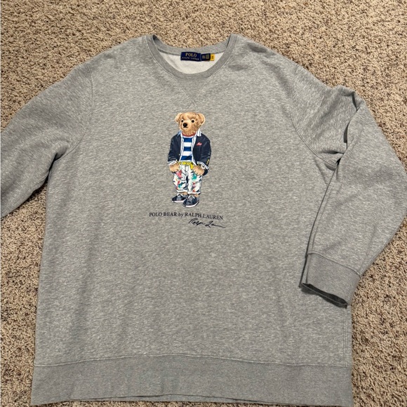 Authentic Polo Ralph Lauren Lsl-knt - Picture 4 of 5